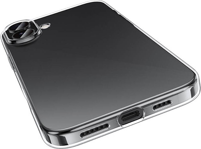 Apple iPhone 16 Plus Kılıf Mnc Süper Silikon Kapak-Şeffaf