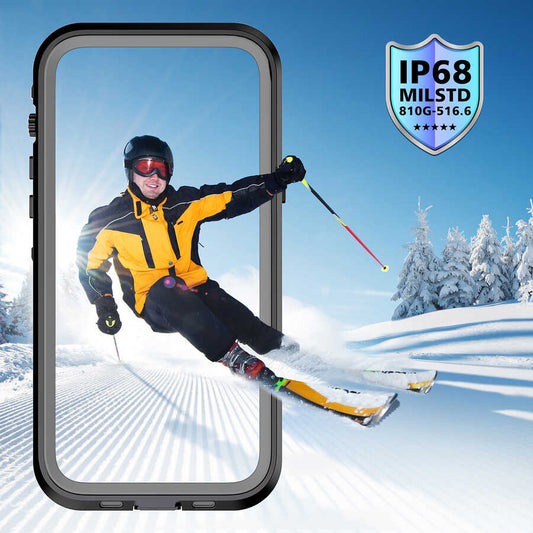 iPhone 13 Pro Max Uyumlu 1-1 Su Geçirmez Kılıf-Siyah