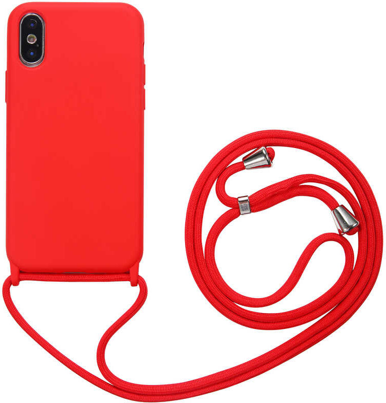 iPhone x Uyumlu Mnc Ropi Kapak-Kırmızı