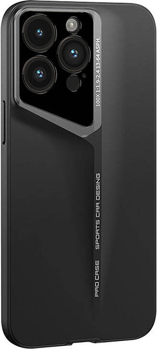 Apple iPhone 14 Pro Kılıf Ultra Ince Kamera Korumalı Sert Rubber Mnc Procase Kapak-Siyah
