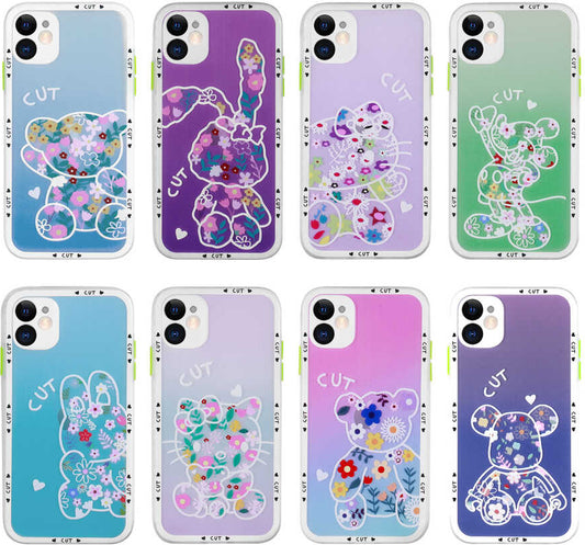 iPhone 11 Kılıf Kamera Korumalı Desenli Sert Mnc Hess Kapak-No1