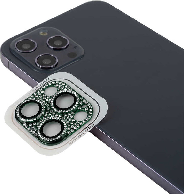 iPhone 11 Pro Max Uyumlu Mnc Cl-08 Kamera Lens Koruyucu-Koyu Yeşil