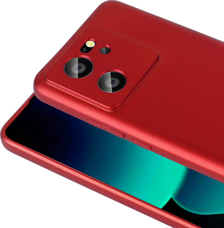 Xiaomi Mi 13T Kılıf Mnc Premier Silikon Kapak-Kırmızı