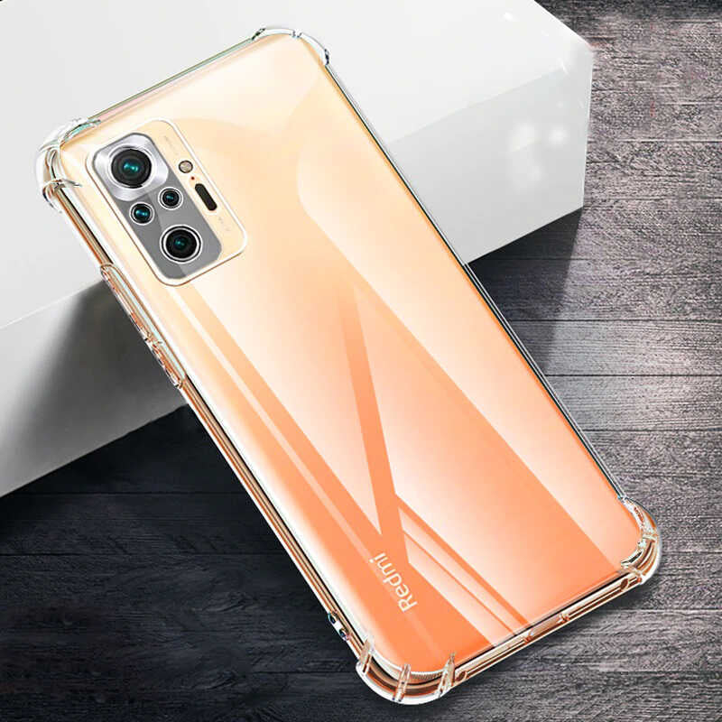 Xiaomi Poco M5S Kılıf Mnc Kamera Korumalı Nitro Anti Shock Silikon-Renksiz