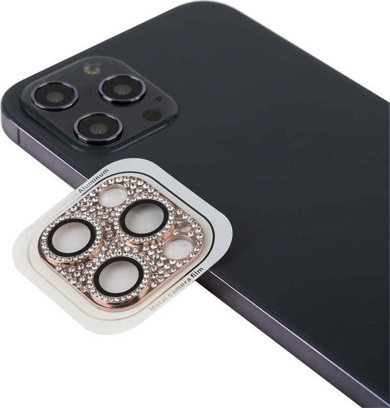 iPhone 12 Pro Max Uyumlu Mnc Cl-08 Kamera Lens Koruyucu-Pembe