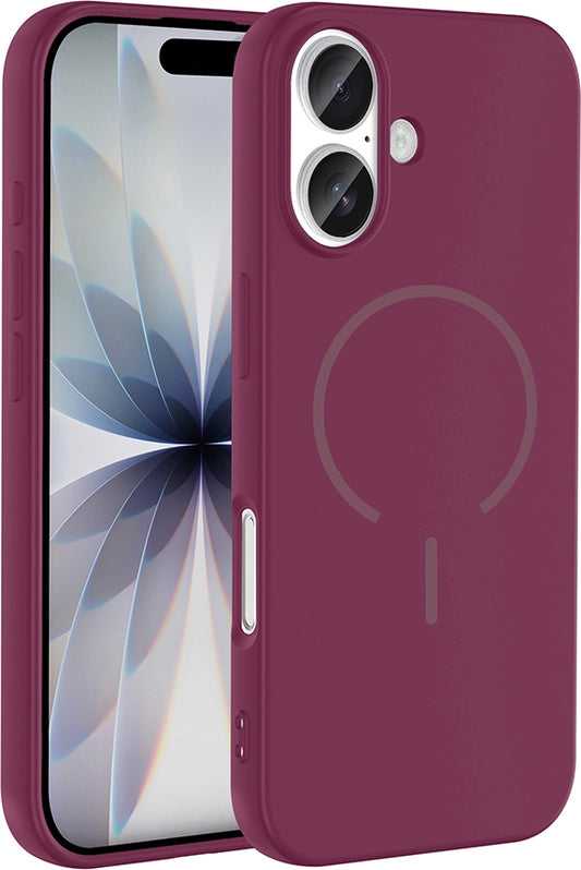 Rengareng iPhone 17 Kılıf M-Safe Şarj Özellikli Zore Meta Kapak - Kahverengi