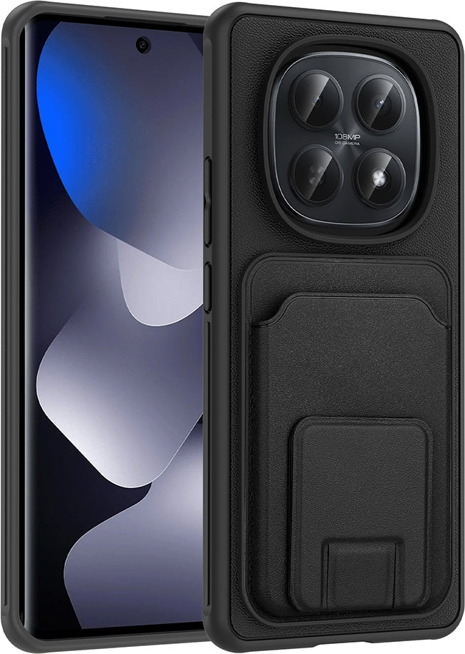 Rengareng Redmi Note 15 5g Kılıf Kartlıklı Tpu Zore Bikart Kapak - Siyah