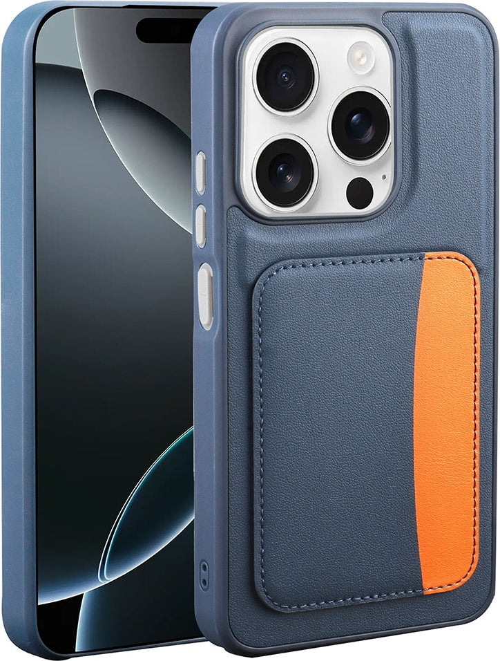 Rengareng Redmi 15C Kılıf Kartlıklı Zore X-Kart Silikon Kapak - Lacivert