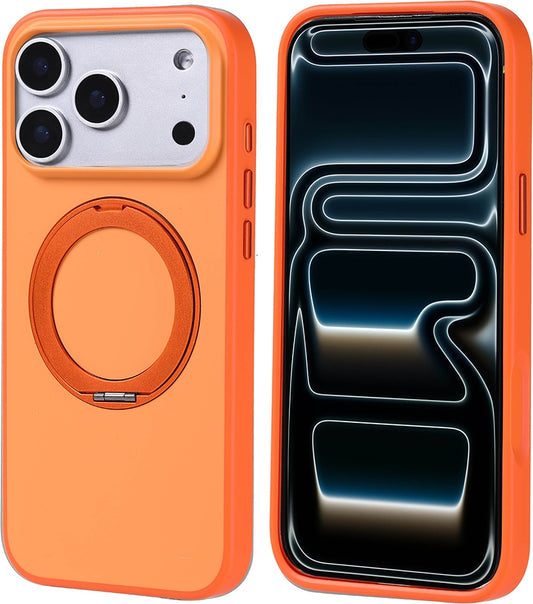 Rengareng iPhone 17 Pro Max Kılıf M-Safe Şarj Özellikli Standlı Mnc Proton Silikon Kapak - Lacivert