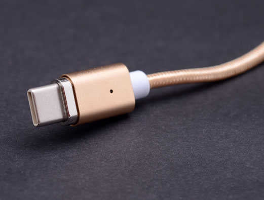Rengareng Gri Type-C Mıknatıslı USB Kablo