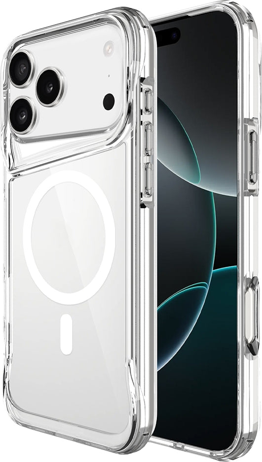 Rengareng iPhone 17 Pro Kılıf Mnc M-Safe Şarj Özellikli T-Max M-Safe Kapak - Şeffaf