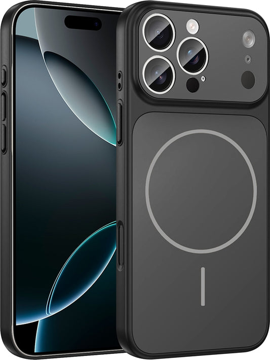 Rengareng iPhone 14 Pro Kılıf Zore M-Safe Şarj Özellikli Kamera Korumalı Formen Kapak - Gümüş