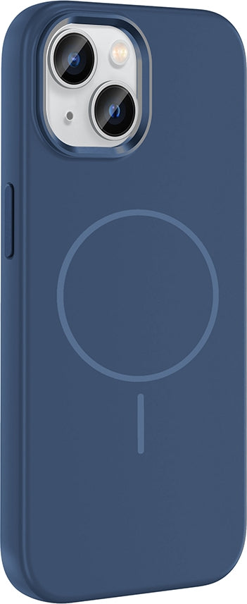Rengareng iPhone 15 Kılıf M-Safe Şarj Özellikli Metal Kamera Çerçeveli Zore Edi Silikon Kapak - Siyah