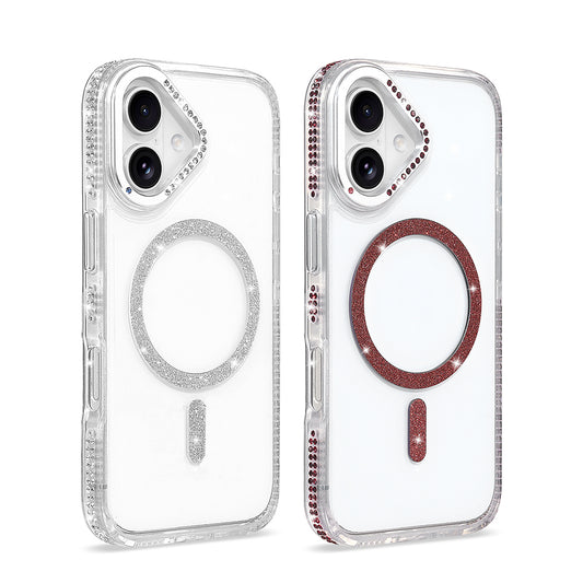 iPhone 16 Kılıf M-safe Şarj Özellikli MNC Tera Silikon Kapak - Şeffaf