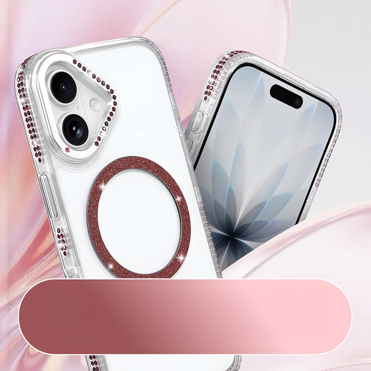 iPhone 17 Kılıf M-safe Şarj Özellikli MNC Tera Silikon Kapak - Mürdüm