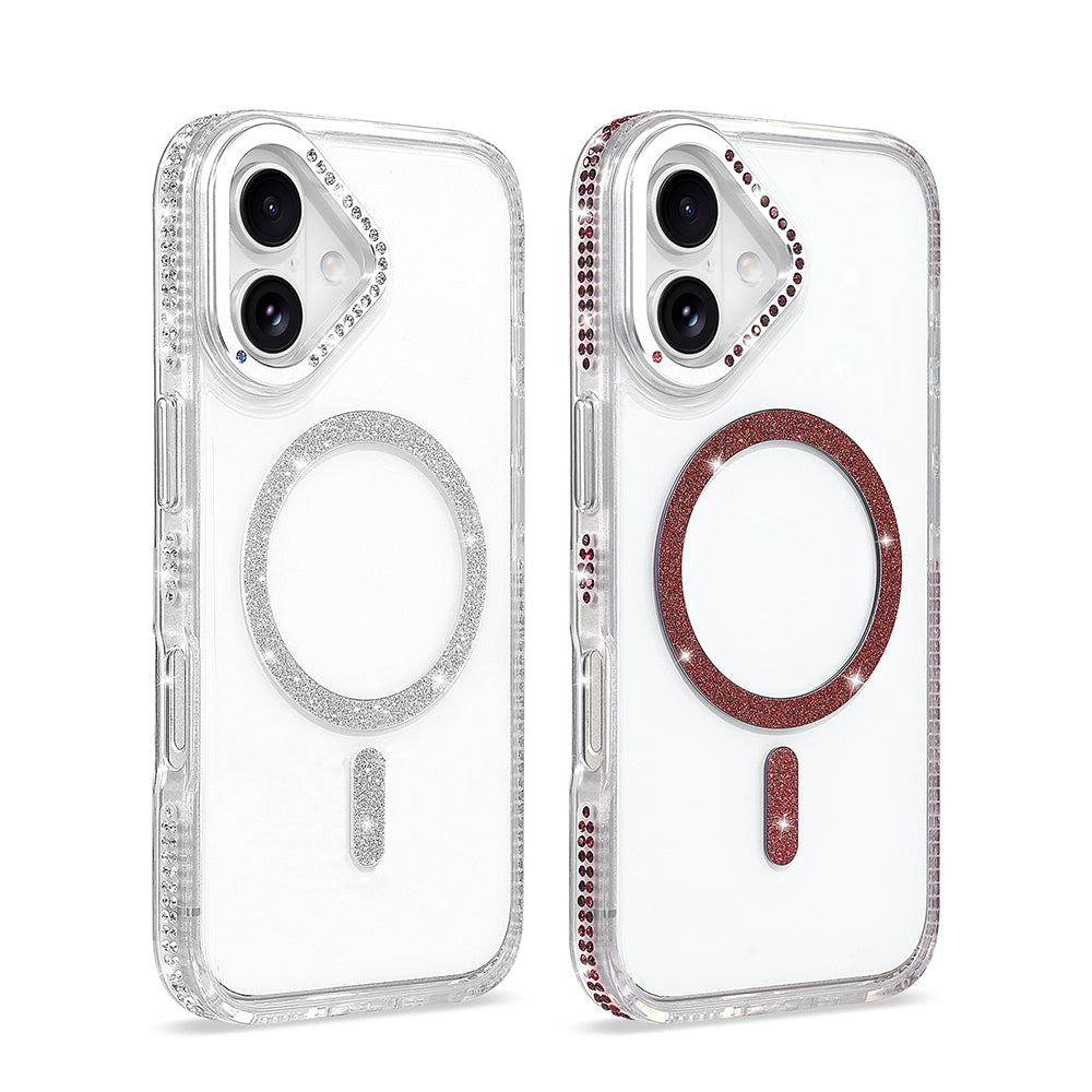 iPhone 17 Kılıf M-safe Şarj Özellikli MNC Tera Silikon Kapak - Mürdüm