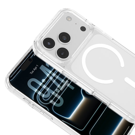 iPhone 17 Pro Max Kılıf M-safe Şarj Özellikli MNC X-Rop Kapak - Şeffaf
