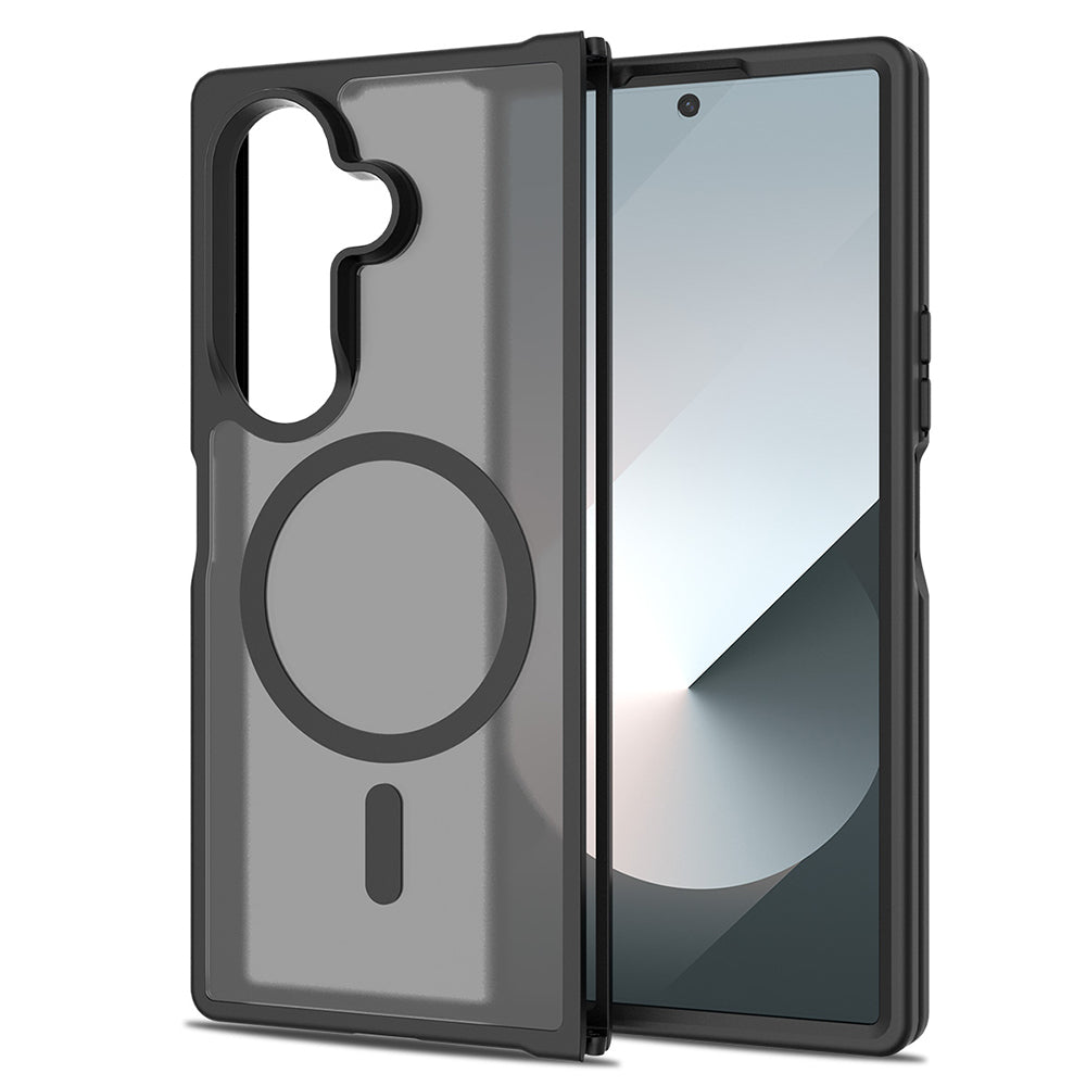 Galaxy Z Fold 7 Kılıf M-Safe Şarj Özellikli Kamera Korumalı MNC Lunex Kapak - Siyah