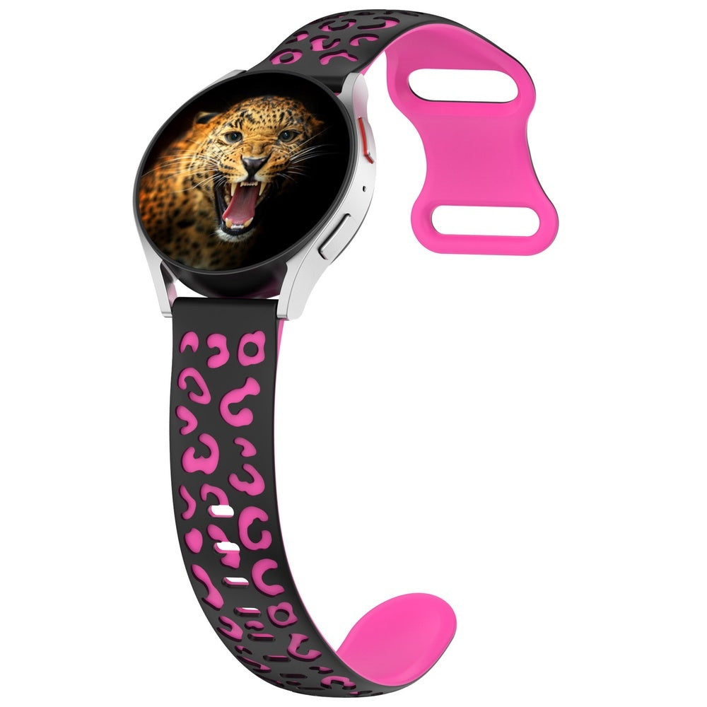 Gear S2 MNC KRD-140 20mm Silikon Kordon Strap Kayış - Siyah-Mavi