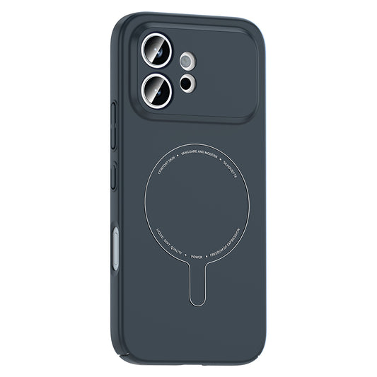 Honor 600 5G Kılıf M-Safe Şarj Özellikli Kamera Korumalı MNC Elio Sert PC Kapak - Lacivert