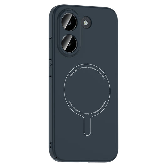 Poco X8 Pro Kılıf M-Safe Şarj Özellikli Kamera Korumalı MNC Elio Sert PC Kapak - Lacivert