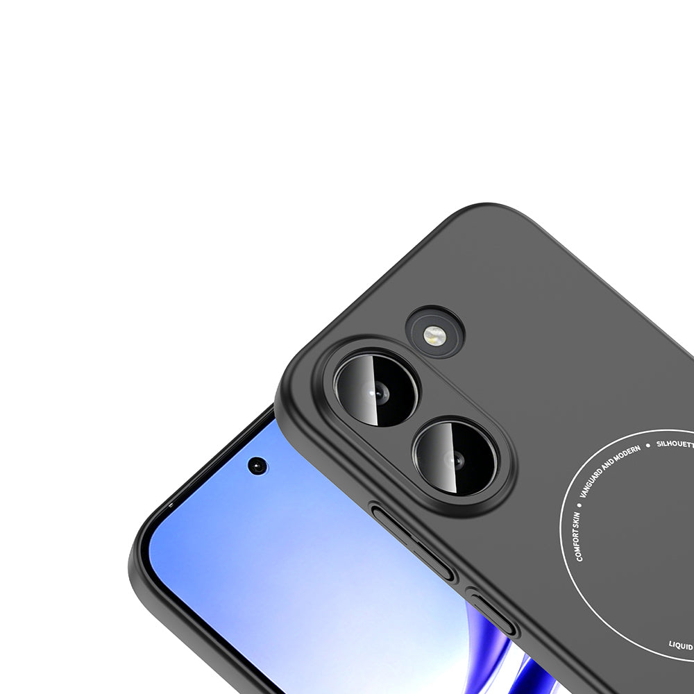 Poco X8 Pro Kılıf M-Safe Şarj Özellikli Kamera Korumalı MNC Elio Sert PC Kapak - Siyah