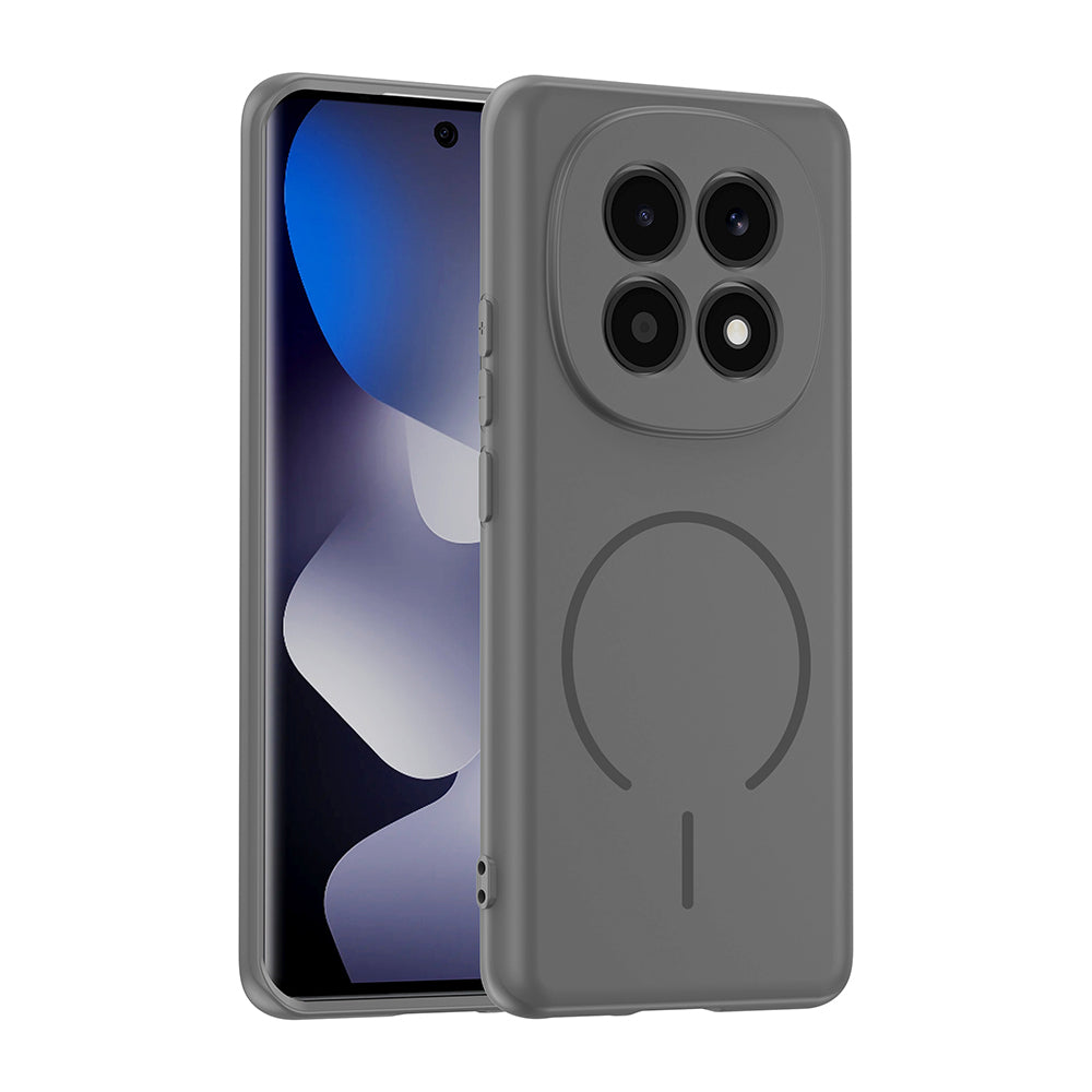Redmi Note 15 5G Kılıf M-safe Şarj Özellikli MNC Meta Kapak - Titanyum-Gri