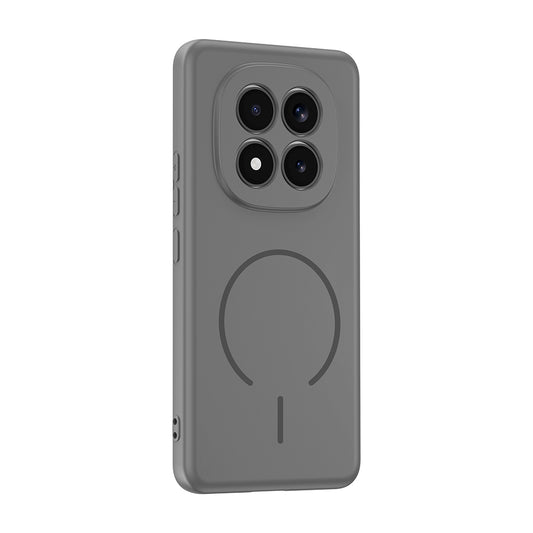 Redmi Note 15 Pro 4G Kılıf M-safe Şarj Özellikli MNC Meta Kapak - Titanyum-Gri