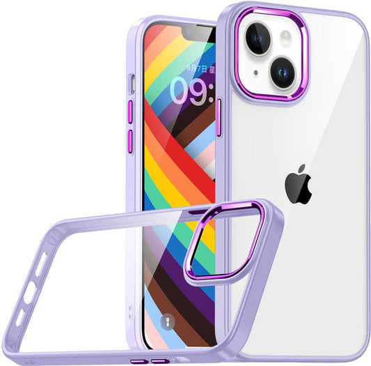Apple iPhone 14 Plus Kılıf Mnc Flora Kapak-Lila