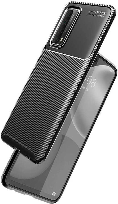 Huawei P Smart 2021 Kılıf Mnc Negro Silikon Kapak-Kahverengi