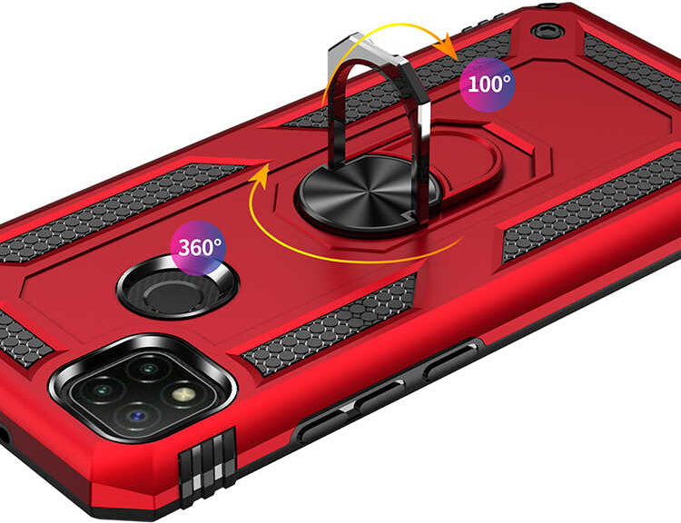 Xiaomi Redmi 9c Kılıf Mnc Vega Kapak-Siyah