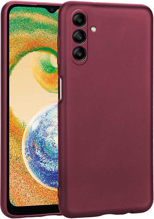 Galaxy A04S Kılıf Mnc Premier Silikon Kapak-Mürdüm