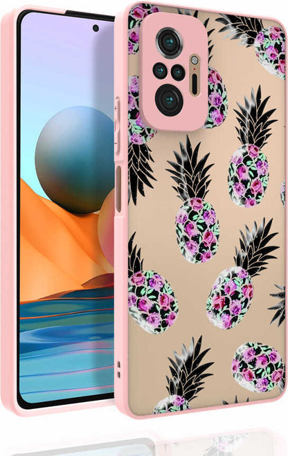 Xiaomi Redmi Note 10 Pro Kılıf Desenli Kamera Korumalı Parlak Mnc Nora Kapak-No1