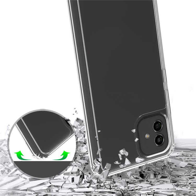 Galaxy A04 Kılıf Mnc 2mm Anti Shock Silikon-Renksiz