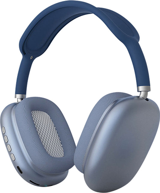 Mnc P9 Hi-Fi Ses Kalitesi Ayarlanabilir ve Katlanabilir Kulak Üstü Bluetooth Kulaklık-Mavi