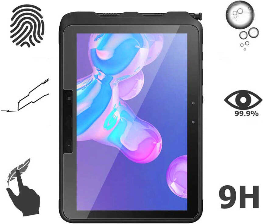 Galaxy Tab Active Pro T547 Uyumlu Mnc Tablet Temperli Cam Ekran Koruyucu-Renksiz