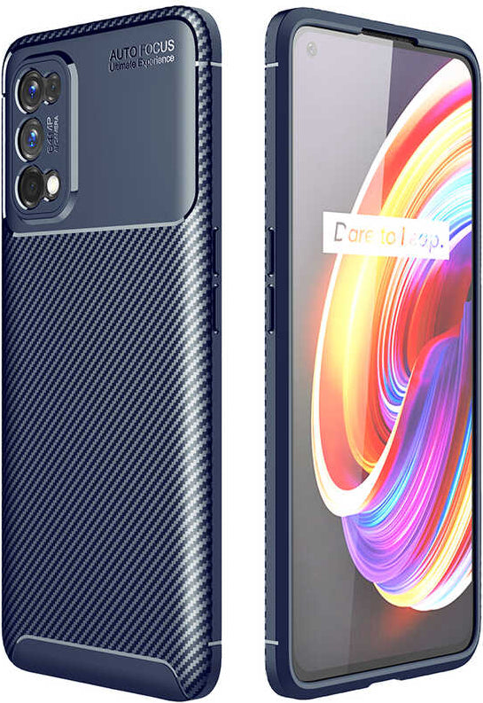 Realme 7 Pro Kılıf Mnc Negro Silikon Kapak-Lacivert