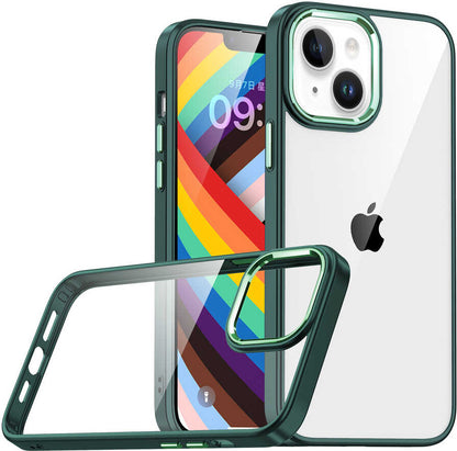 Apple iPhone 14 Plus Kılıf Mnc Flora Kapak-Yeşil