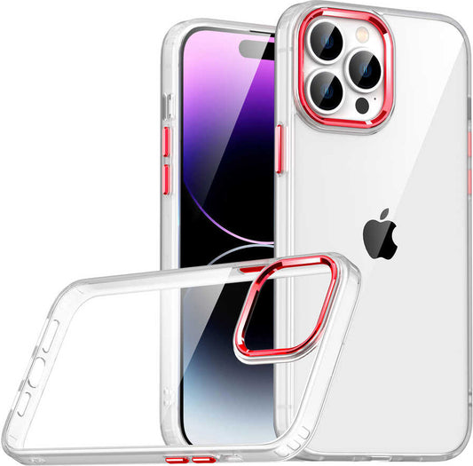 Apple iPhone 14 Pro Kılıf Mnc Flora Kapak-Kırmızı