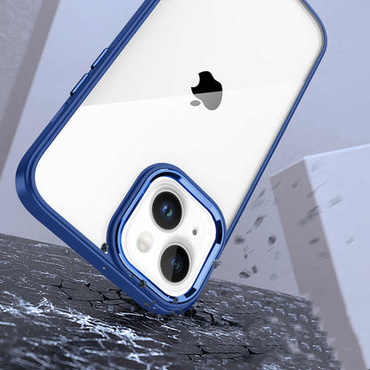 Apple iPhone 14 Kılıf Mnc Flora Kapak-Sierra Mavi