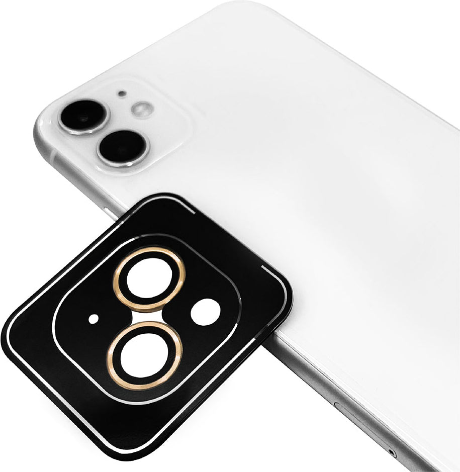 iPhone 13 Uyumlu Mnc Cl-09 Kamera Lens Koruyucu-Gold