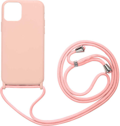 iPhone 12 Kılıf Mnc Ropi Kapak-Pembe Açık