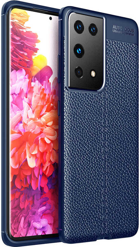 Galaxy S21 Ultra Kılıf Mnc Niss Silikon Kapak-Lacivert