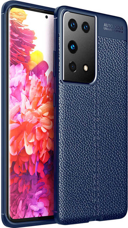 Galaxy S21 Ultra Kılıf Mnc Niss Silikon Kapak-Lacivert