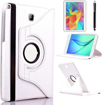 Galaxy Tab A T550 9.7  Uyumlu Mnc Dönebilen Standlı Kılıf-Beyaz