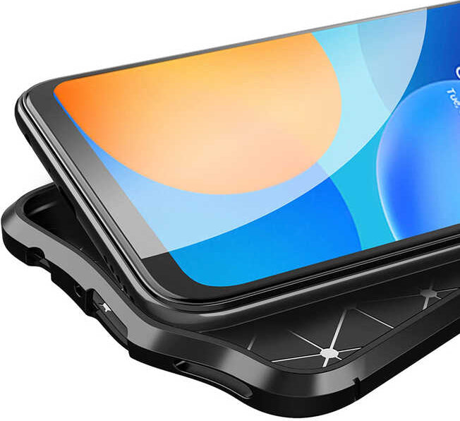 Huawei P Smart 2021 Kılıf Mnc Niss Silikon Kapak-Kırmızı