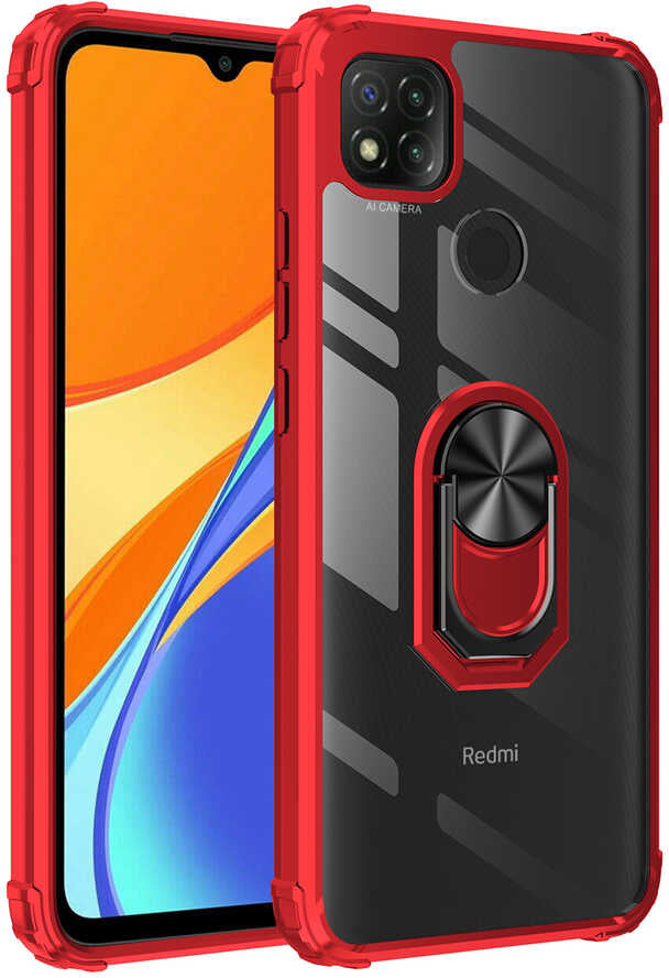 Xiaomi Redmi 9c Kılıf Mnc Mola Kapak-Kırmızı