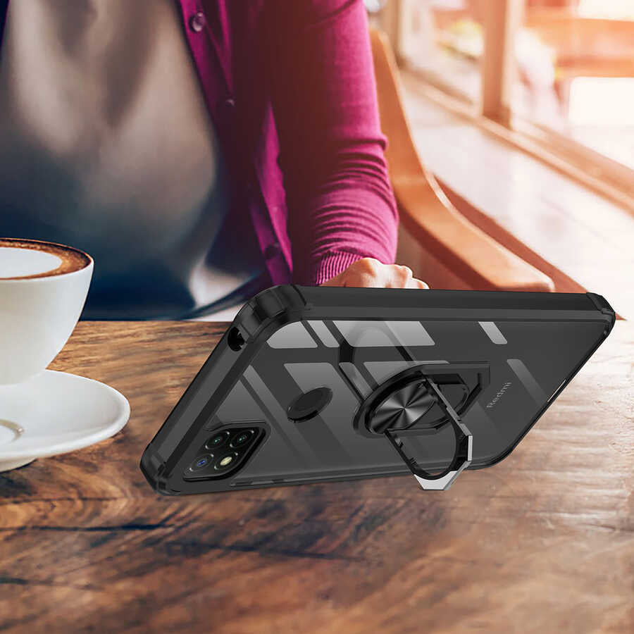 Xiaomi Redmi 9c Kılıf Mnc Mola Kapak-Kırmızı