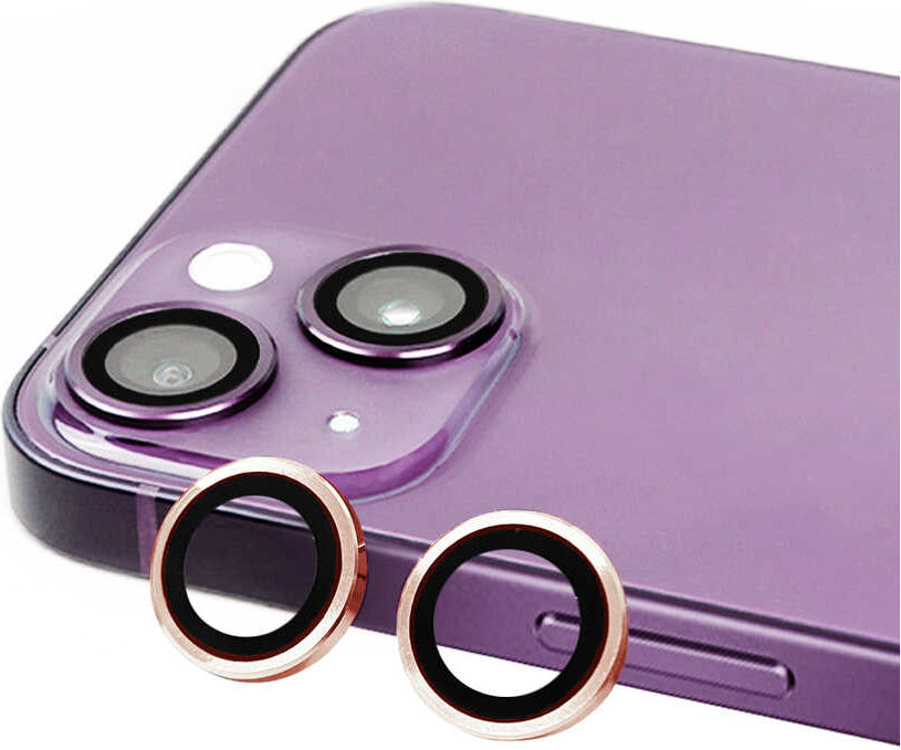 iPhone 15 Uyumlu Mnc Cl-07 Kamera Lens Koruyucu-Pembe