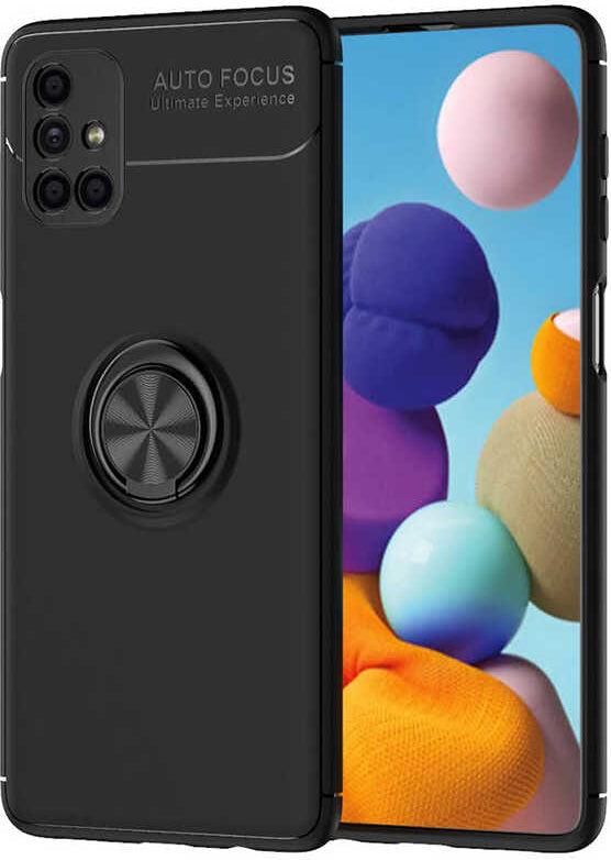 Galaxy M51 Kılıf Mnc Ravel Silikon Kapak-Siyah